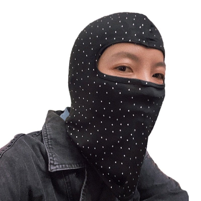 Cagoule de luxe diamantique